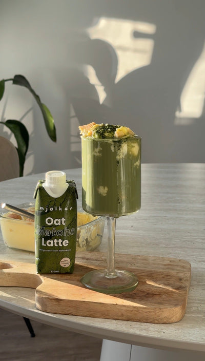 Bananen Pudding Matcha